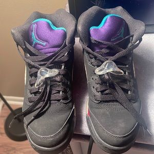 Air Jordans 5 Grape Fire Red